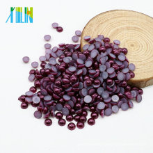 De Buena Calidad Venta caliente Flat Back Perla Cabochons Flatback ABS Perlas de la perla para Craft, Z20-Grape Purple